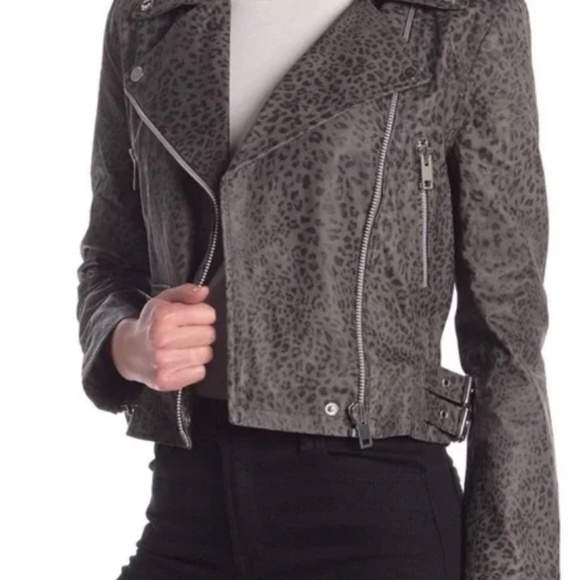 Walter Baker Francis leopard print leather Jacket - Picture 2 of 7